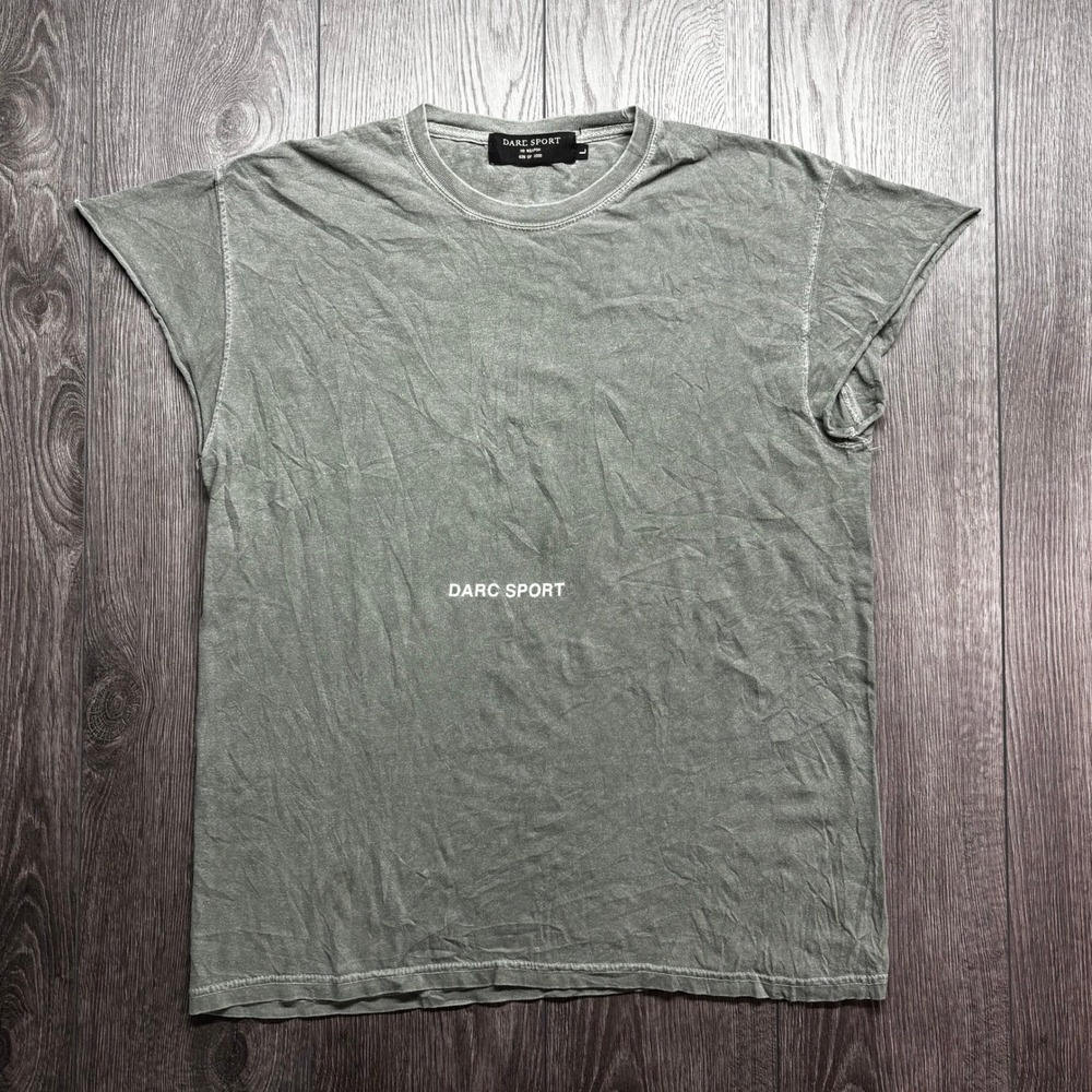 Darc Sport No Weapon Muscle Tee Large Green Faded Gym Shirt Limited 628/1000
